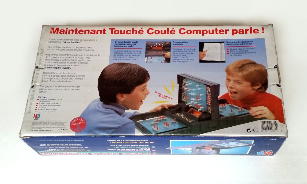 👻 Ancien Jeu Électronique MB Touché-Coulé Computer Bataille Navale Vintage