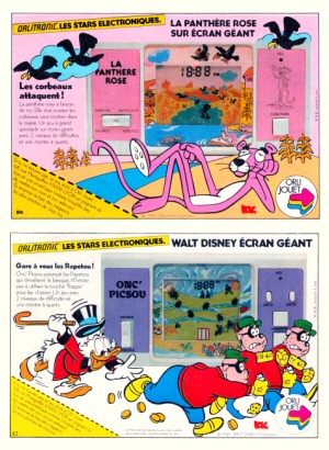 Le Journal de Mickey 1984 : 6 publicités différentes Orlitronic