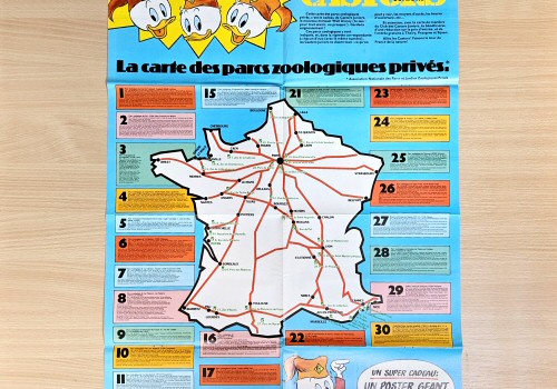 Le Journal de Mickey 1978 : 1357 - Dos du Poster Tour de France 1978