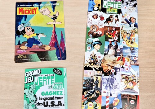 Le Journal de Mickey 1978 : 1373 - Encart concours Bibliothèque Verte