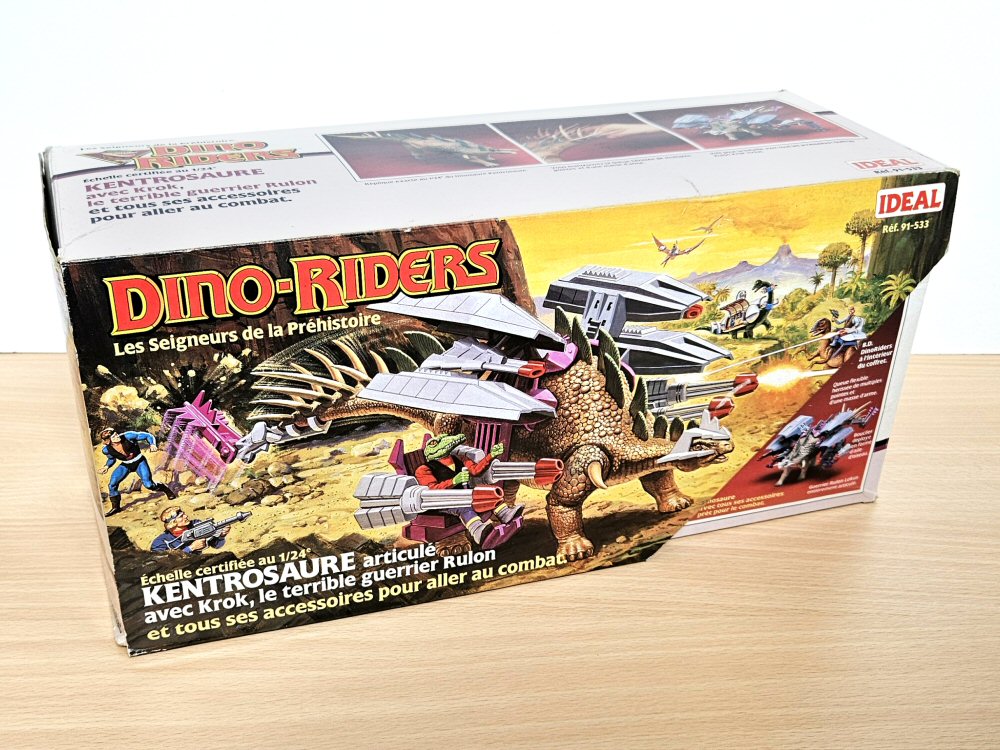 Dino-Riders Kentrosaure avec Krok - avant de la boite
