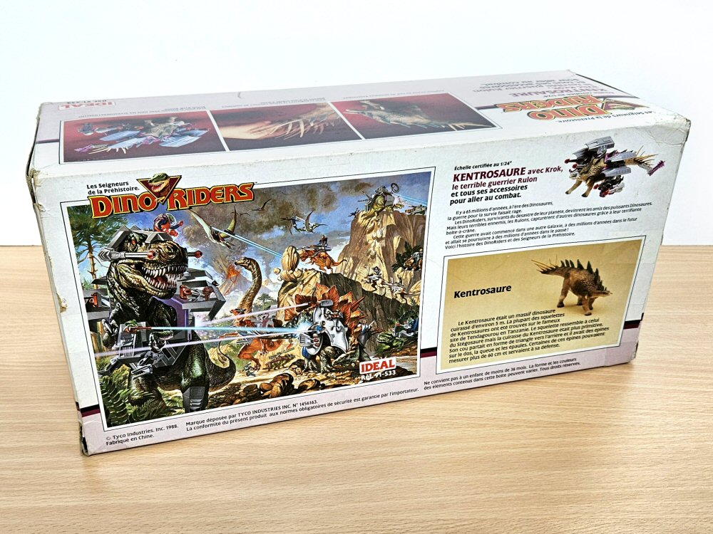 Dino-Riders Kentrosaure avec Krok - dos de la boite