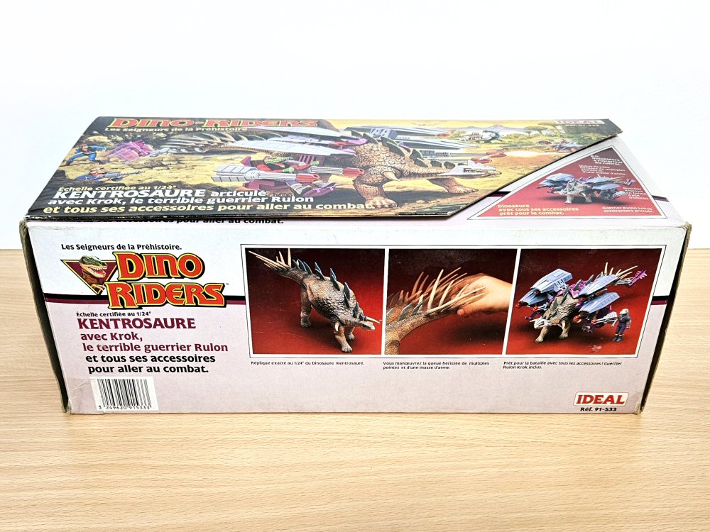 Dino-Riders Kentrosaure avec Krok - côté de la boite