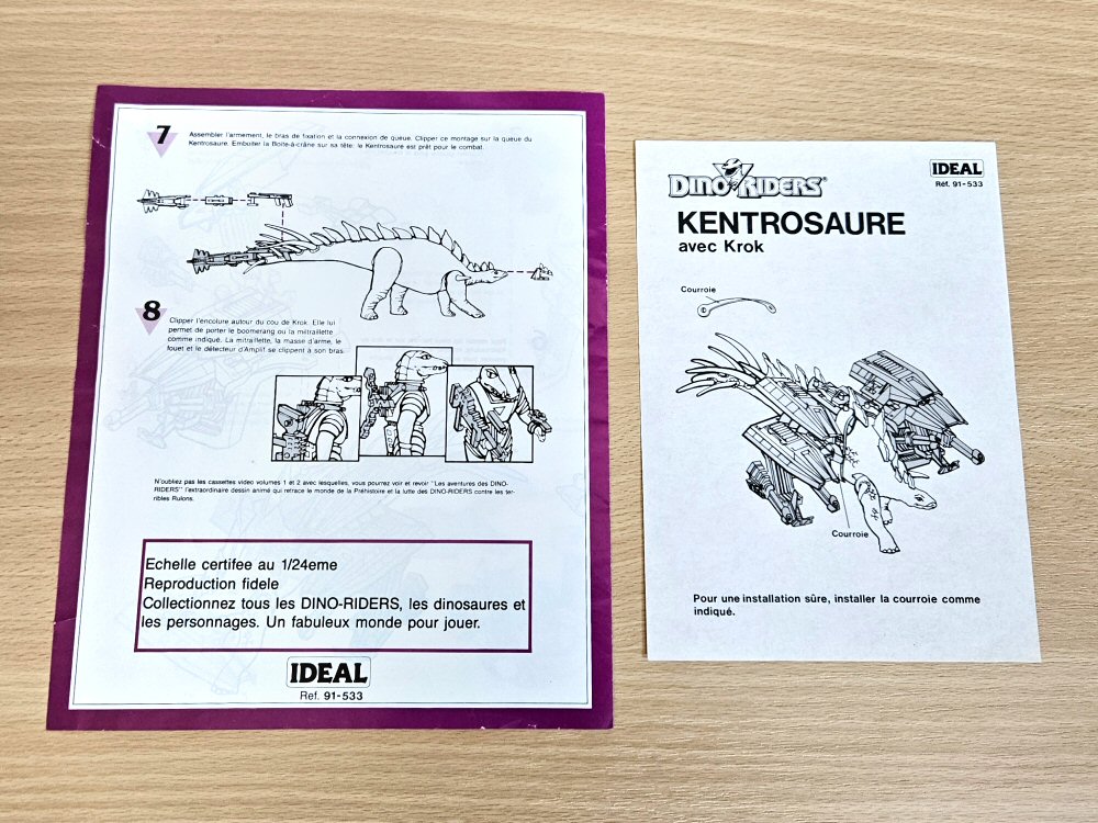 Dino-Riders Kentrosaure avec Krok