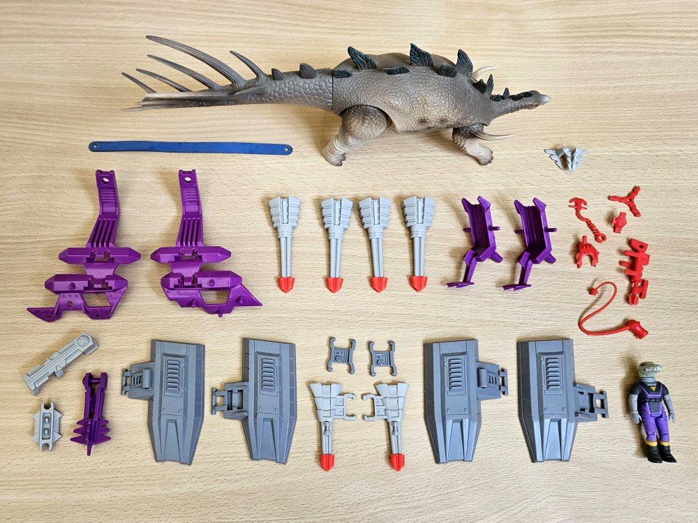 Dino-Riders Kentrosaure avec Krok - toutes les pièces