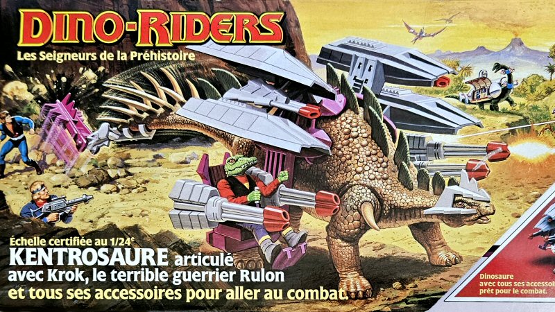 Dino-Riders Kentrosaure avec Krok
